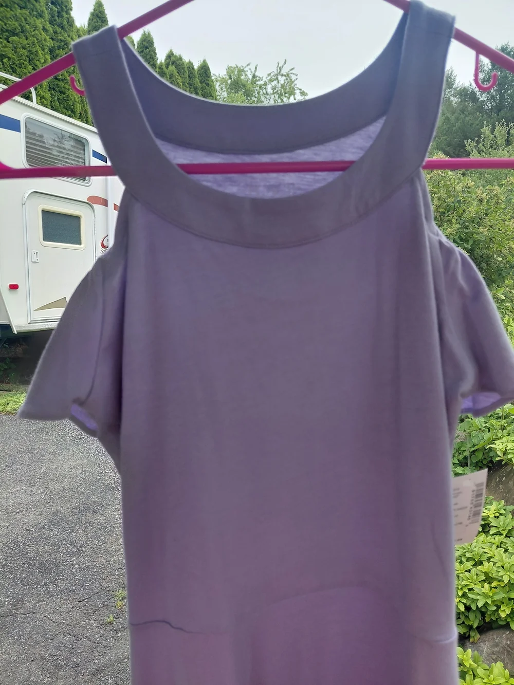 New Children's Place Lavender Purple Cold Shoulder Dress